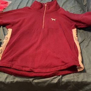 Victoria Pink Burgundy Sweatshirt